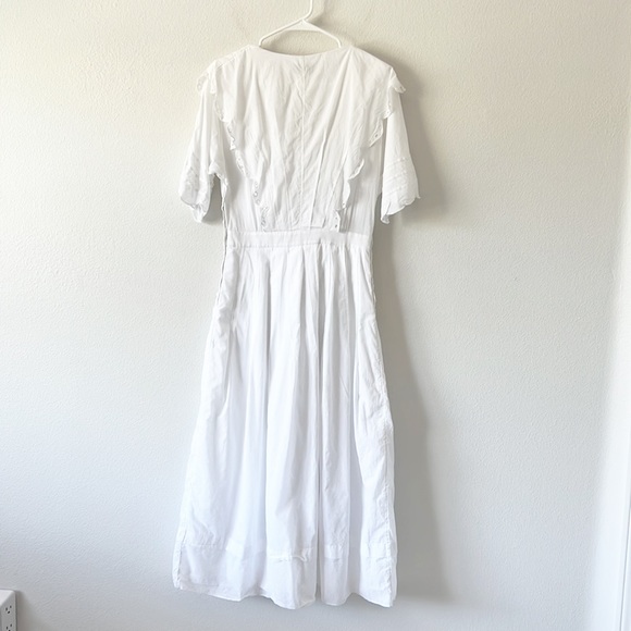 & Other Stories Palm Embroidered Scallop Dress - Picture 8 of 16